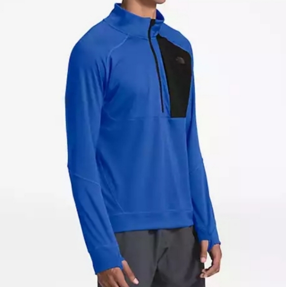 The North Face Long Sleeve Athlet Shirt Men's Blue - Picture 3 of 8